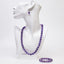 Women's purple Gemstone Necklace earring bracelet set set