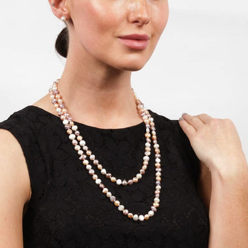 Pastel Pearl Necklace For Women 