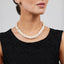 Three-strand Twist Pearl necklace for women