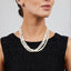 Three-strand Twist Pearl necklace for women