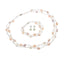 Pearl Necklace Bracelet and Earrings Women's Jewellery Set