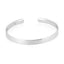  Plain Silver Bangle Bracelet