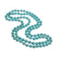 long turquoise beaded necklace