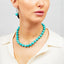 blue gemstone turquoise necklace for women