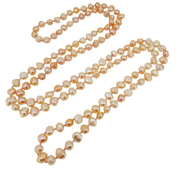 Pink Baroque Freshwater Pearl Long Necklace