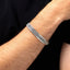 silver bangle for men solid