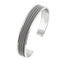 Mens Sterling Silver Braided Bangle