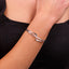 Sterling Silver Twisted Bangle Bracelet For Women