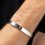 classic silver bangle for men