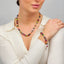 Multi-colour Pearl Necklace Bracelet earrings