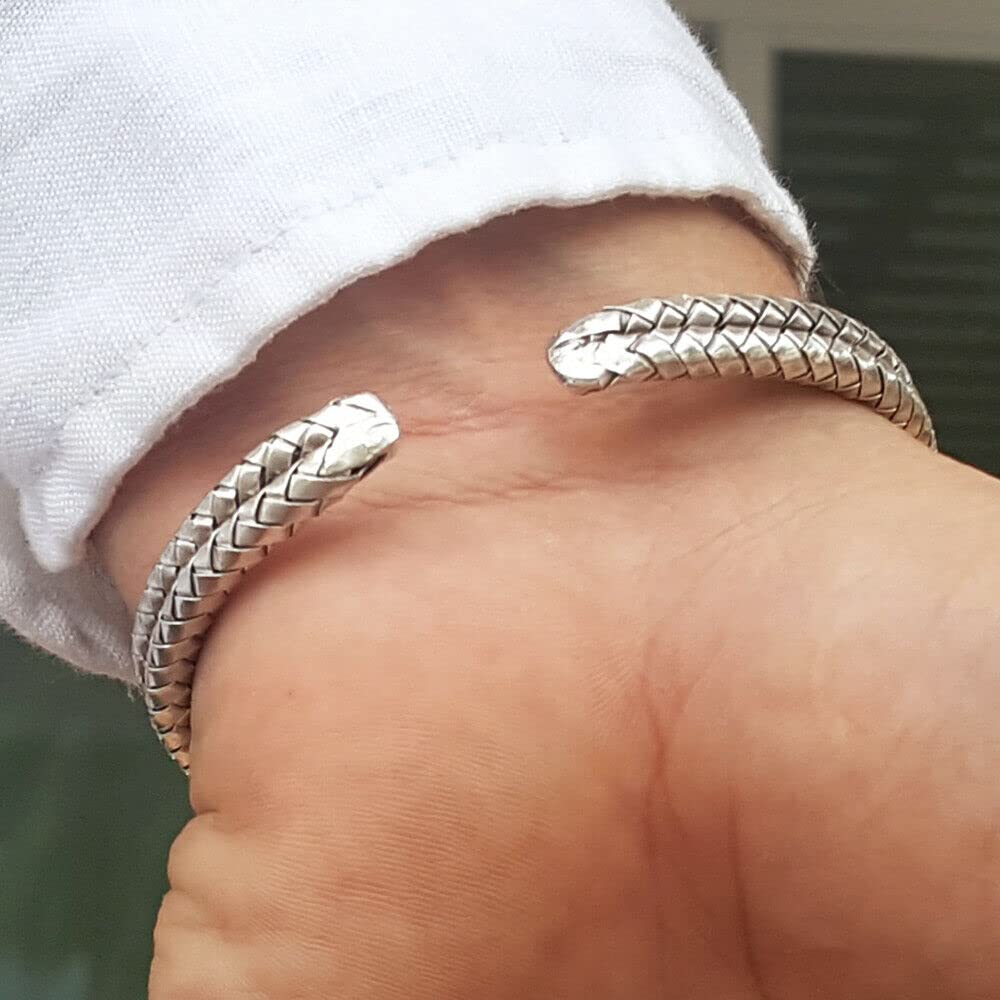 mens braided bangle