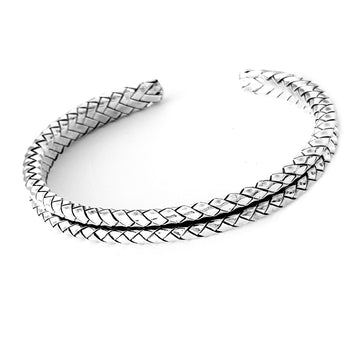 mens braided bangle