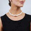 Three-layer White Pearl Necklace for women