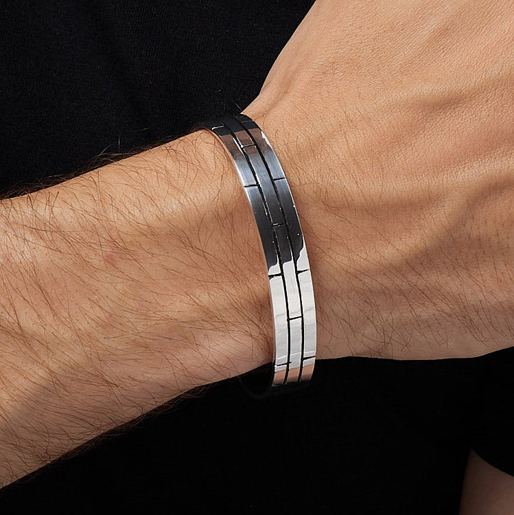 Sterling Silver Bangle for Men