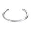 men silver twist bangle