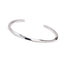 men silver twist bangle