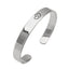 Sterling Bangle Bracelet for women Heart Details Bangle