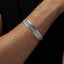 Mens silver bangle 