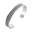 Mens Solid 925 Sterling Silver Bangle Bracelet