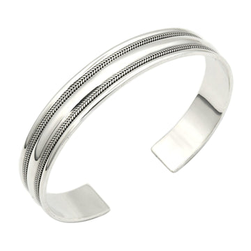 silver bangle for men
