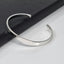 solid classic silver bangle for men