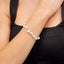 Womens Multi-strand White Pearl Bracelet