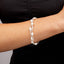 Womens Multi-strand White Pearl Bracelet