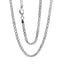 Women's Men's 3.3mm 925 Sterling Silver Box Chain Necklace