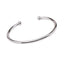 Mens Silver Torque Bangle