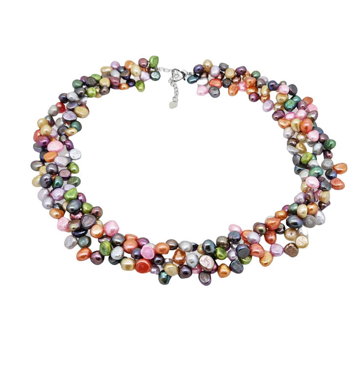 Multicolour Pearl Necklace for Women