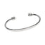 Mens Womens Silver Torque Bangle Bracelet