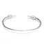 Classic Sterling Silver Open Cuff Bangle Bracelet for Women & Men