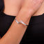 Sterling Silver Double Wave Bangle for Women