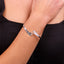 Sterling Silver Double Wave Bangle for Women