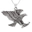 large sterling silver eagle pendant