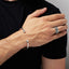 mens silver bangle