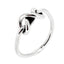 Love Knot Silver Ring For Women, Girls