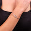 Silver Bangle with Love Knot for women