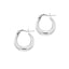 huggie hoop silver earrings women's 