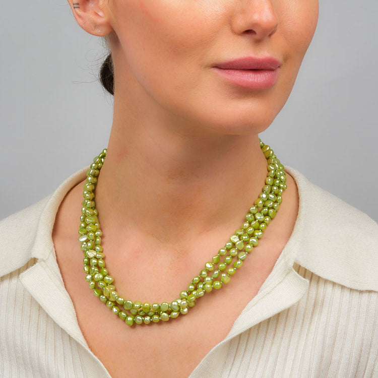 Beautiful Womens Freshwater Pearl Necklace Chunky style