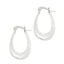 Women's Sterling Silver Medium Hoop Earrings 2.5cm