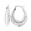 women's Creole hoop earrings sterling silver