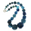 Blue Agate Gemstone Necklace for women