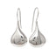 Womens silver earrings teardrop earrings