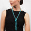 Womens Blue Turquoise Gemstone Necklace