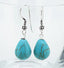 handmade blue turquoise drop earrings