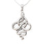  silver snake pendant for women