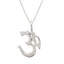 Silver Om Pendant Necklace For Women And Men