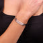 Womens silver bracelet bangle