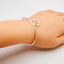 Plain 925 Sterling Silver Bangle Bracelet for Ladies and Girls